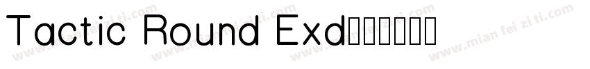 Tactic Round Exd字体转换